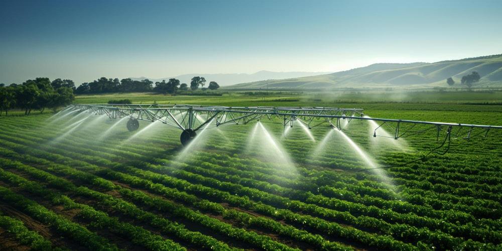 Technological solutions for irrigation for growing agricultural crops.